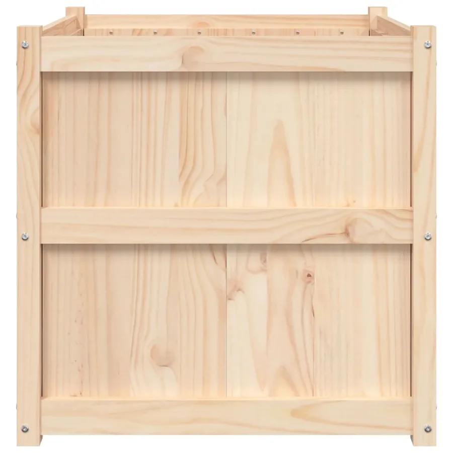Jardinière d'extérieur 70x70x70 cm bois de pin massif - 6