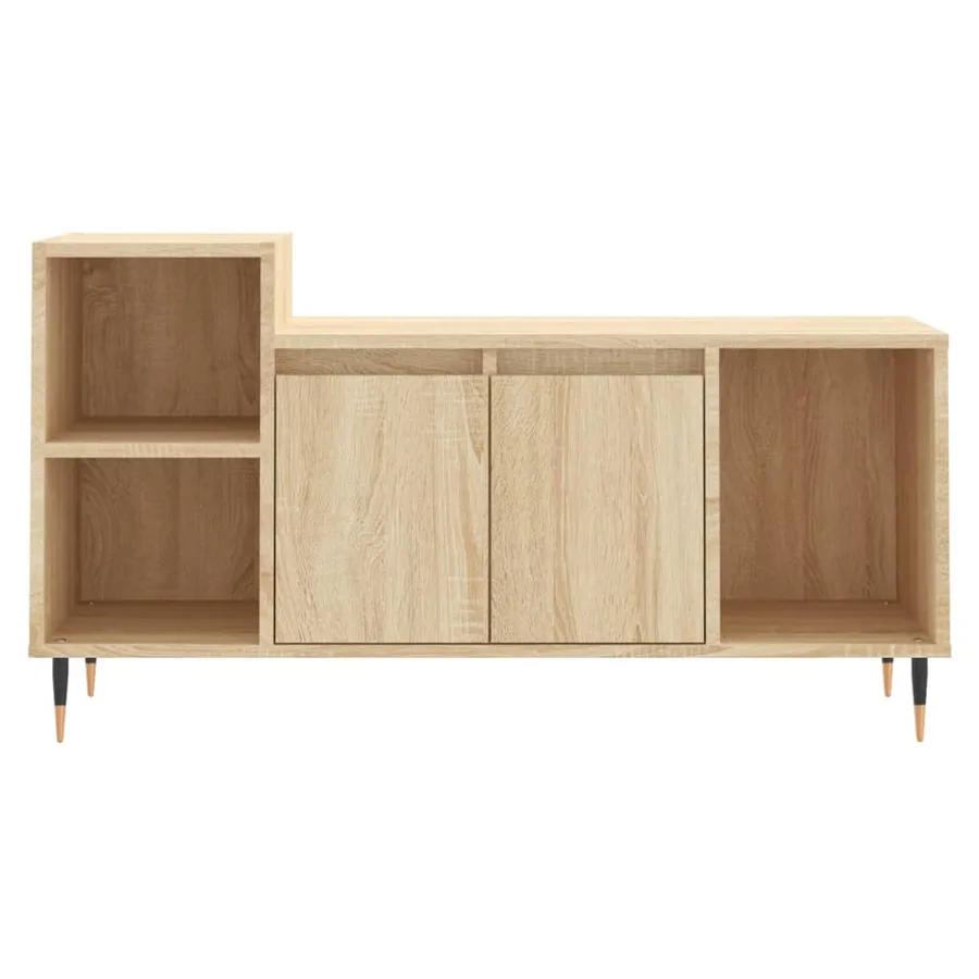 Meuble TV Chêne sonoma 100x35x55 cm Bois d'ingénierie - 5