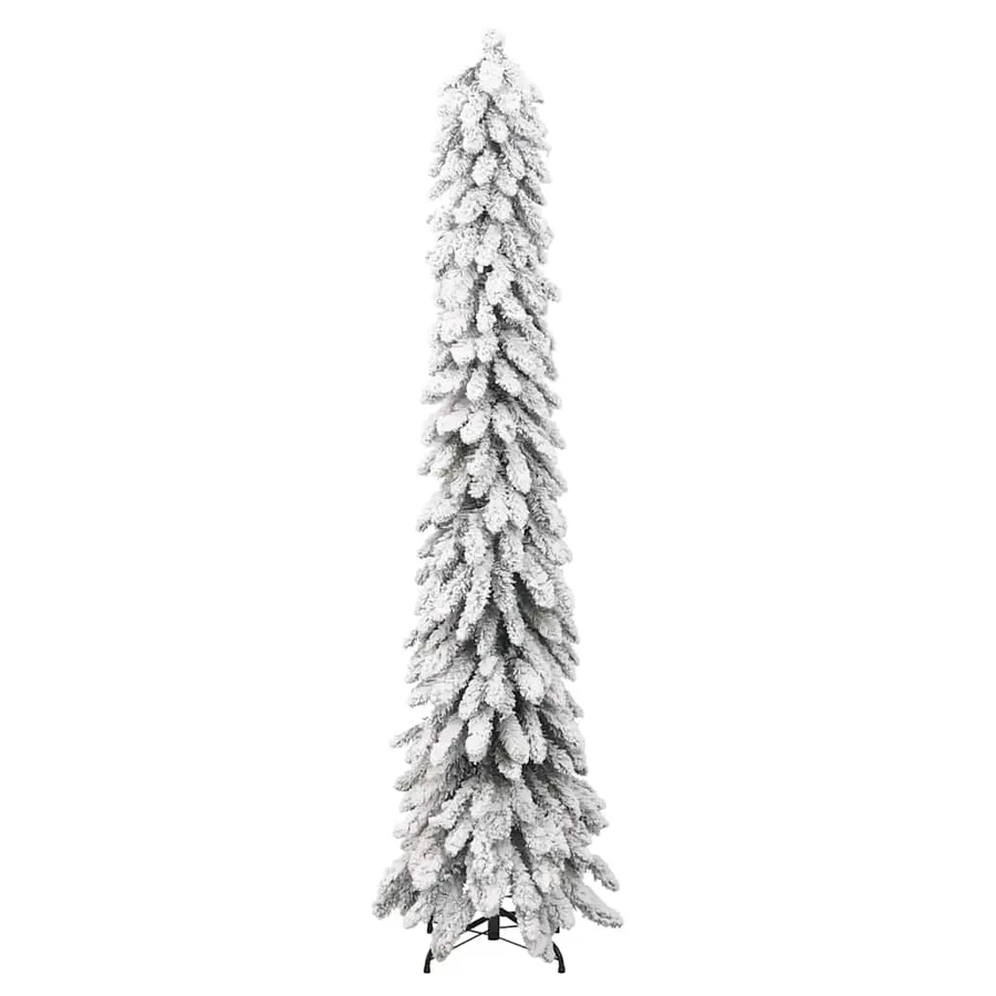 Sapin de Noël artificiel pré-éclairé avec 100 LED/neige floquée - 4