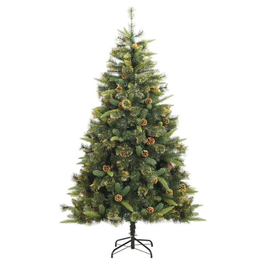 Sapin de Noël artificiel articulé avec pommes de pin 180 cm - 2