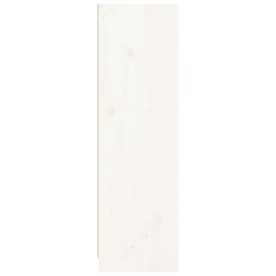 Bibliothèque blanc 70x33x110 cm bois massif de pin - 5