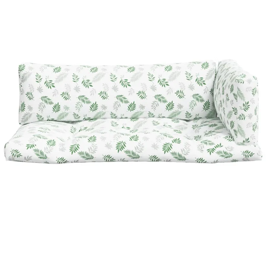 Coussins de palette lot de 3 motif de feuilles tissu Oxford - 4