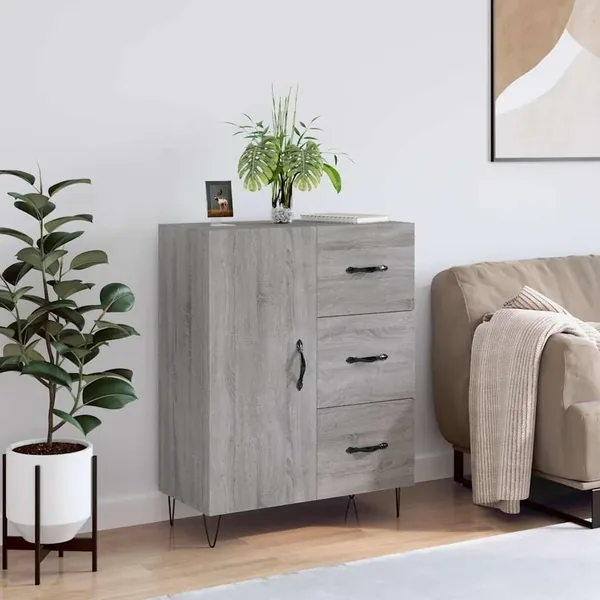 Buffet sonoma gris 69,5x34x90 cm bois d'ingénierie