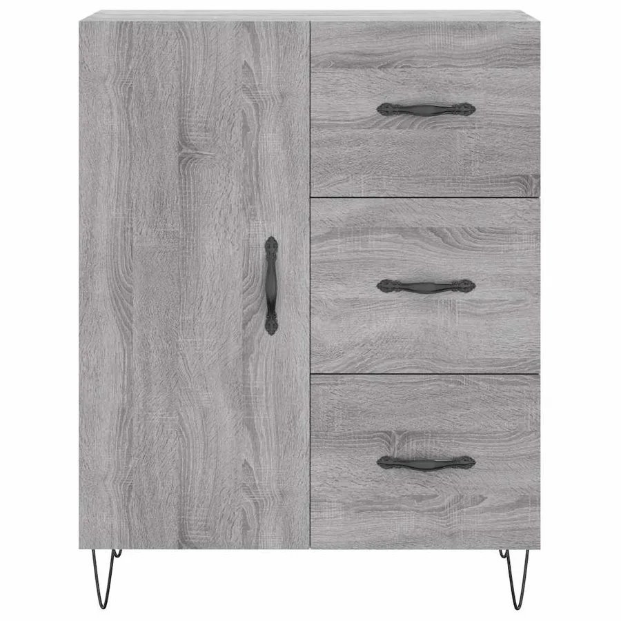 Buffet sonoma gris 69,5x34x90 cm bois d'ingénierie - 5