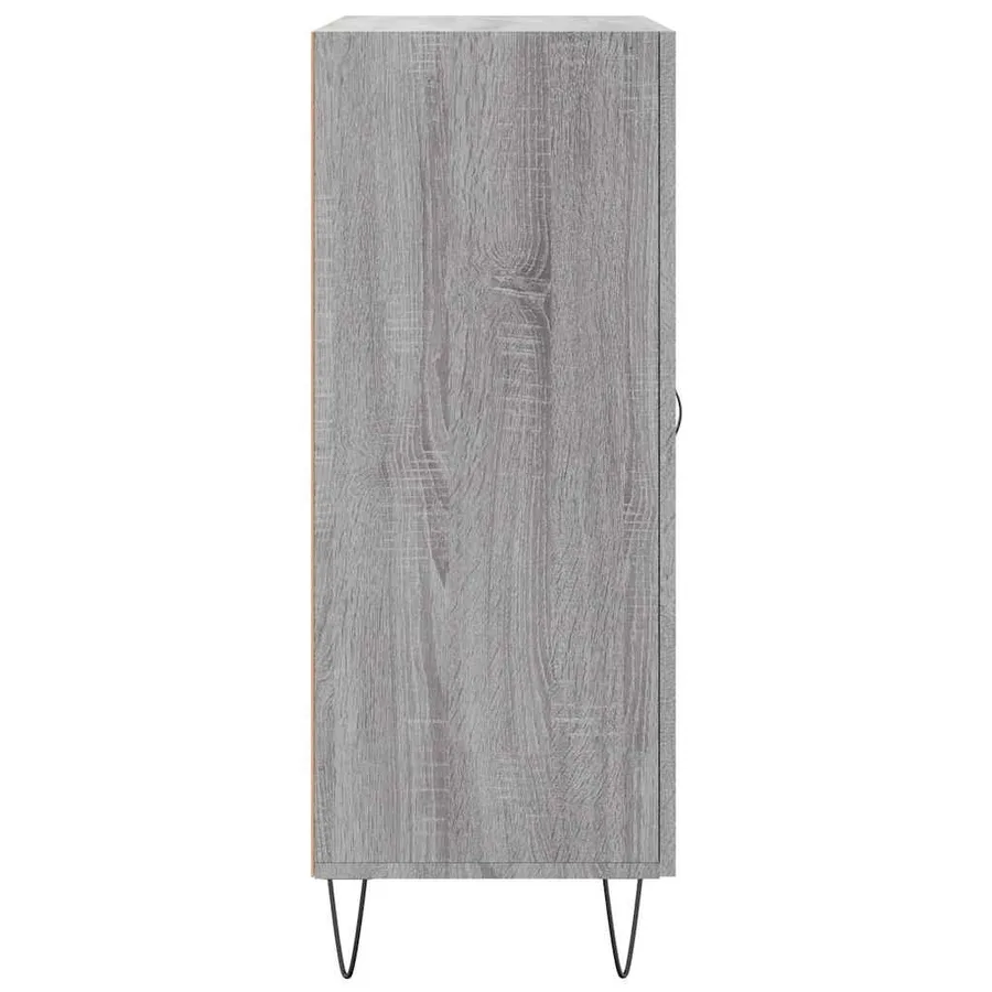 Buffet sonoma gris 69,5x34x90 cm bois d'ingénierie - 7