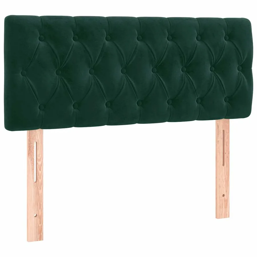 Tête de lit à LED Vert foncé 90x7x78/88 cm Velours - 4
