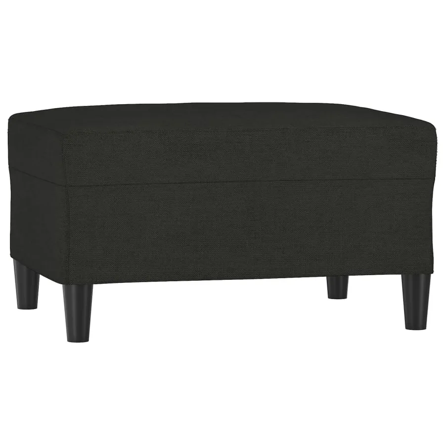 Repose-pied Noir 70x55x41 cm Tissu - 2