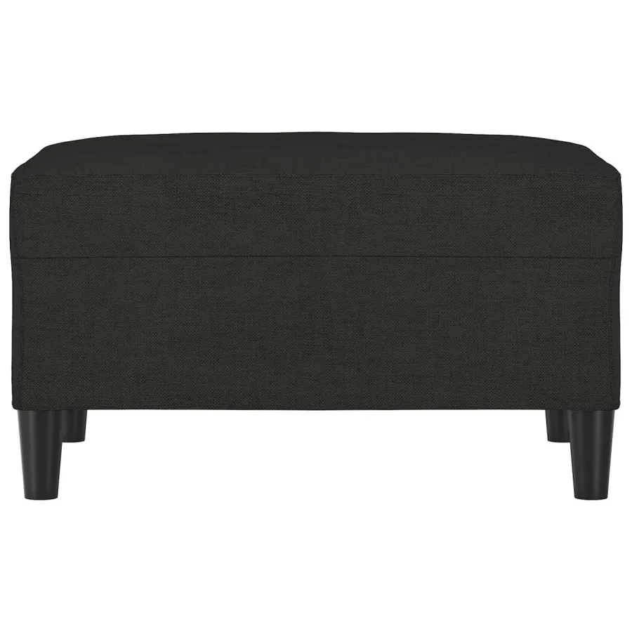 Repose-pied Noir 70x55x41 cm Tissu - 3