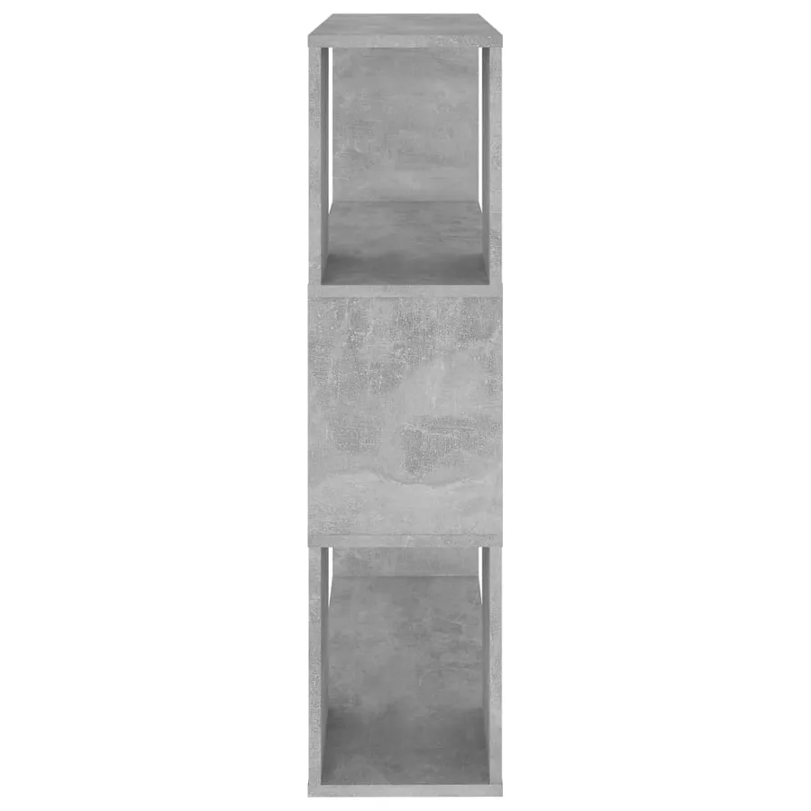 Bibliothèque/Séparateur de pièce Gris béton 80x24x94 cm - 6