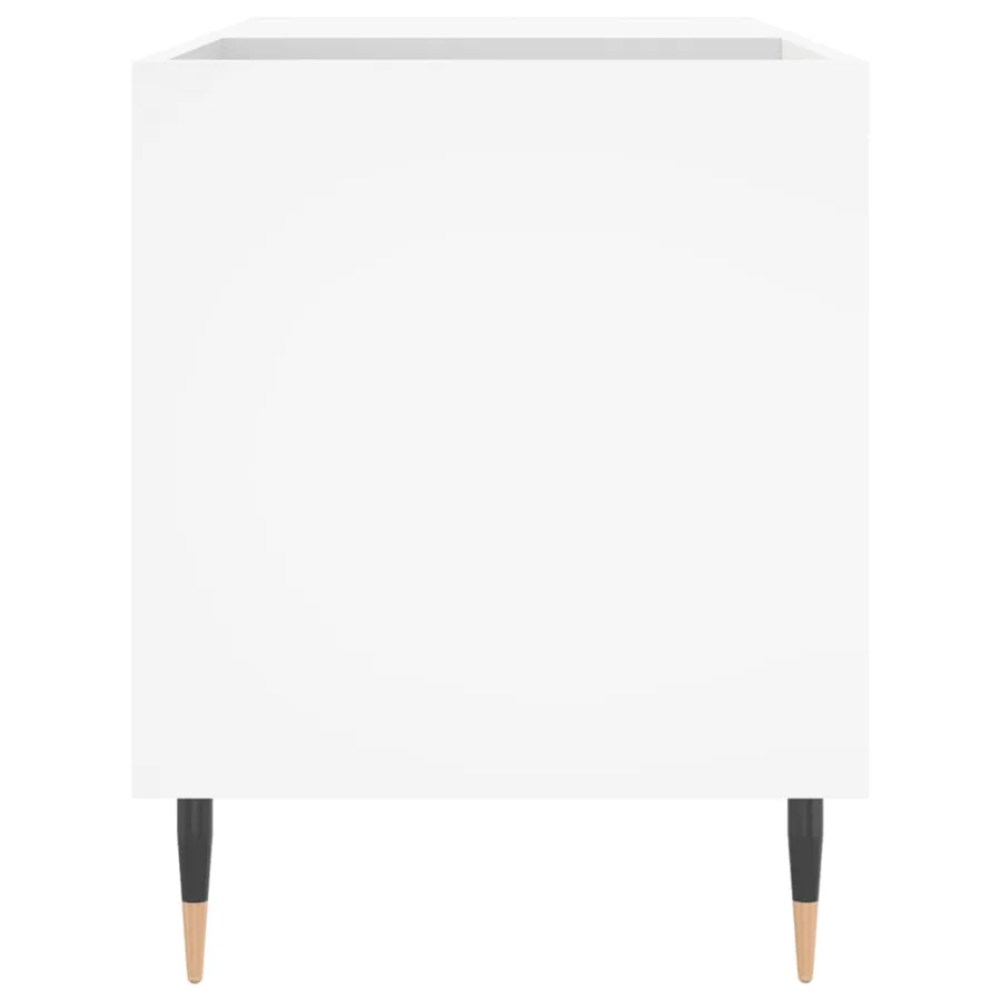 Armoire à disques blanc 85x38x48 cm bois d'ingénierie - 5