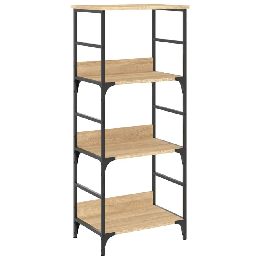 Bibliothèque chêne sonoma 50x33x117,5 cm bois d'ingénierie - 2