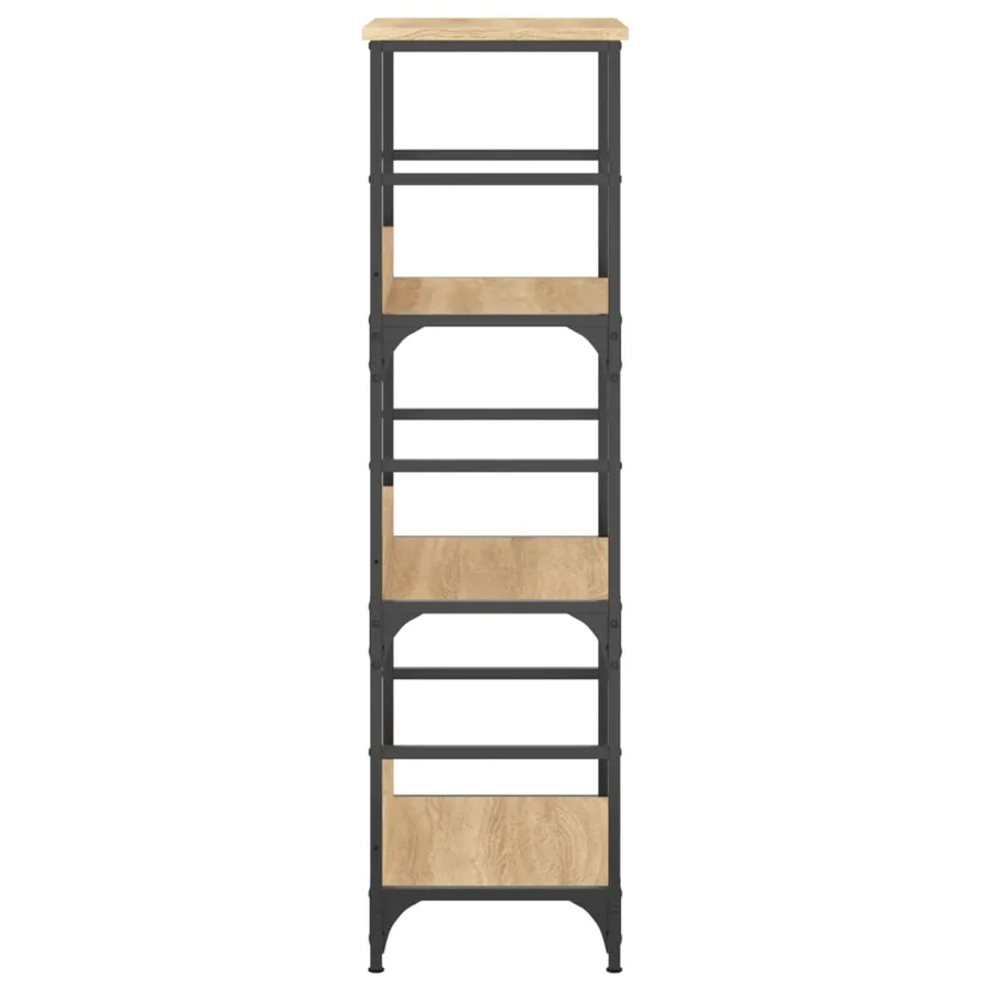 Bibliothèque chêne sonoma 50x33x117,5 cm bois d'ingénierie - 5
