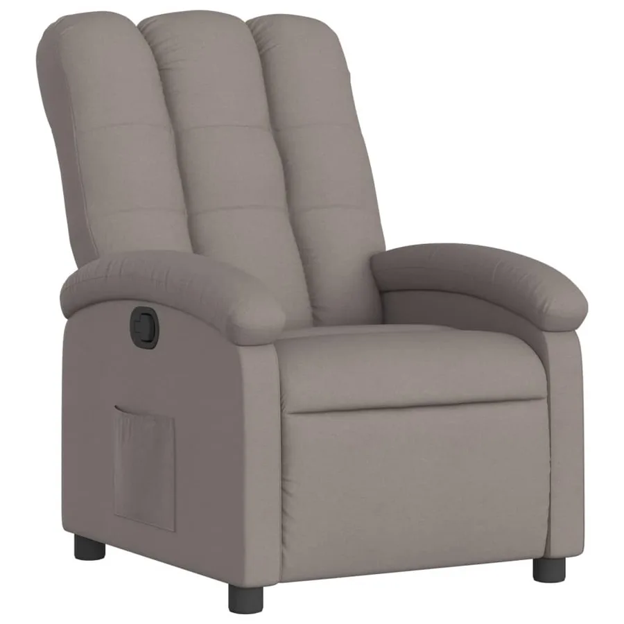 Fauteuil inclinable Taupe Tissu - 2