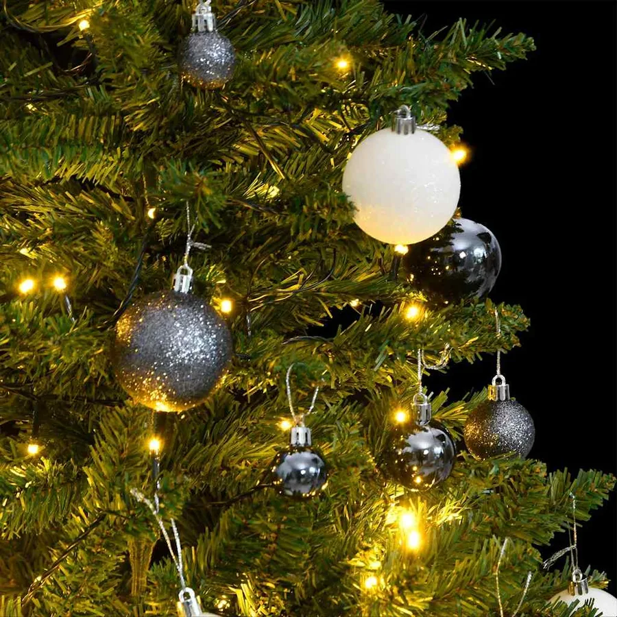 Sapin de Noël artificiel articulé 150 LED et boules 150 cm - 3