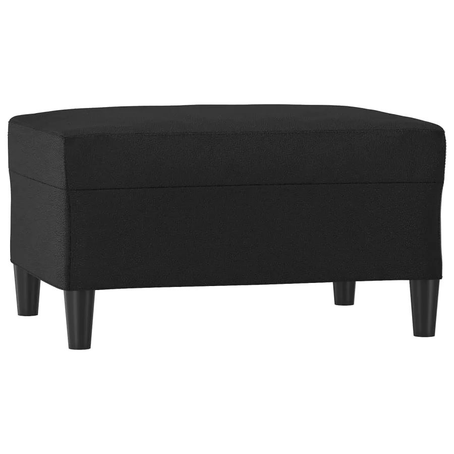 Repose-pied Noir 70x55x41 cm Similicuir - 2