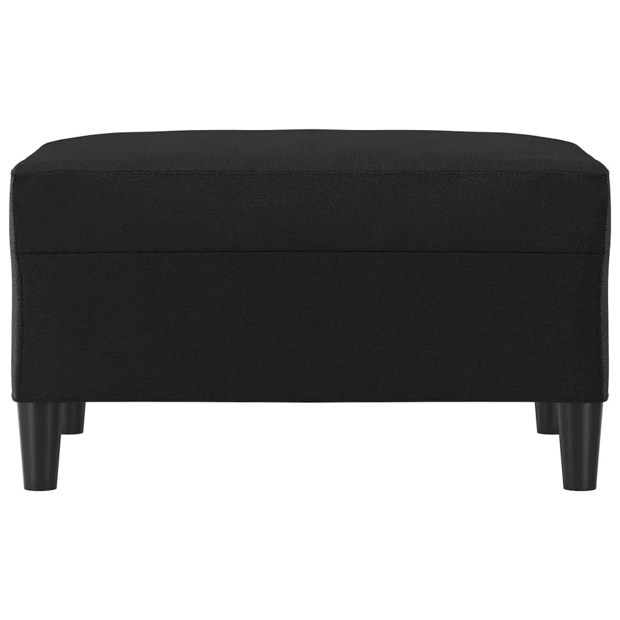 Repose-pied Noir 70x55x41 cm Similicuir - 3