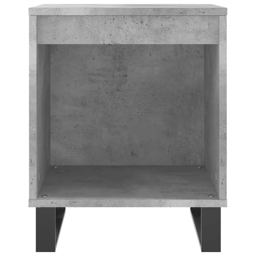 Tables de chevet 2 pcs gris béton 40x35x50 cm bois d’ingénierie - 5