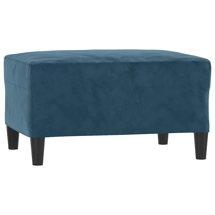 Repose-pied Bleu 70x55x41 cm Velours - 2