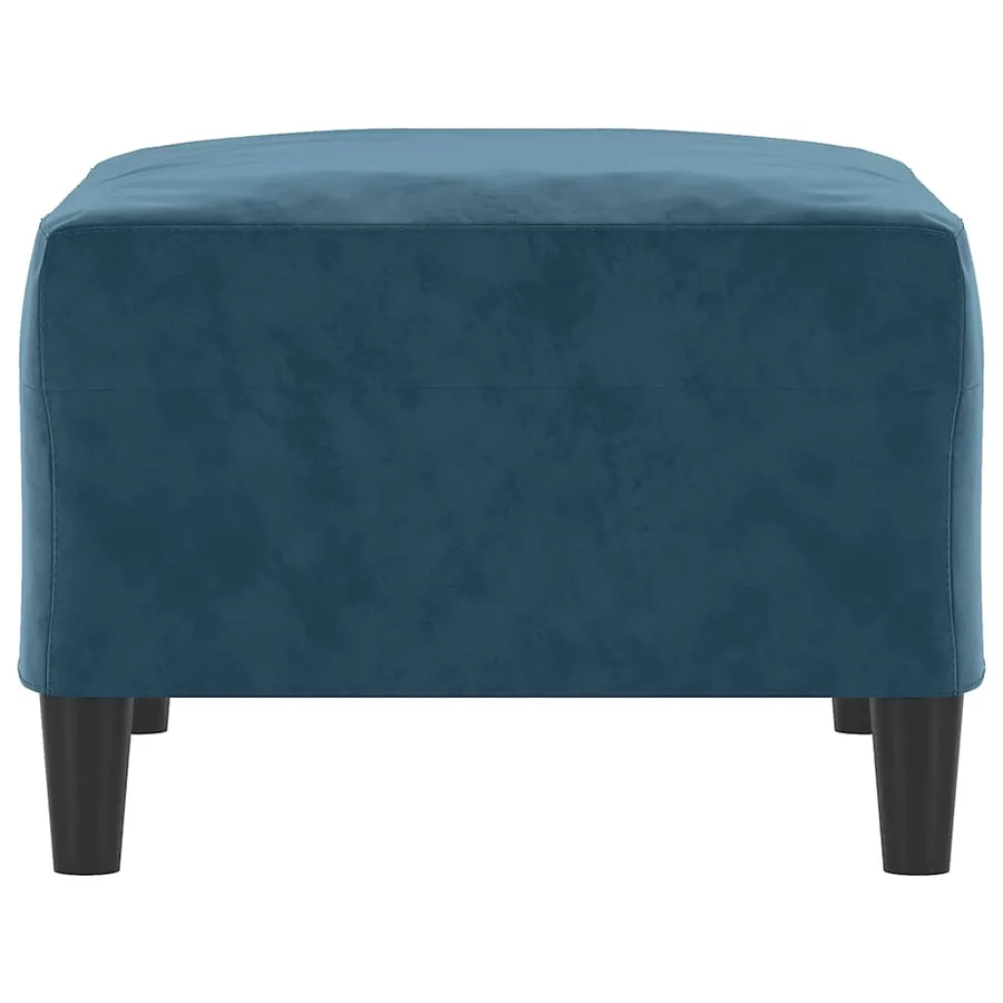 Repose-pied Bleu 70x55x41 cm Velours - 4