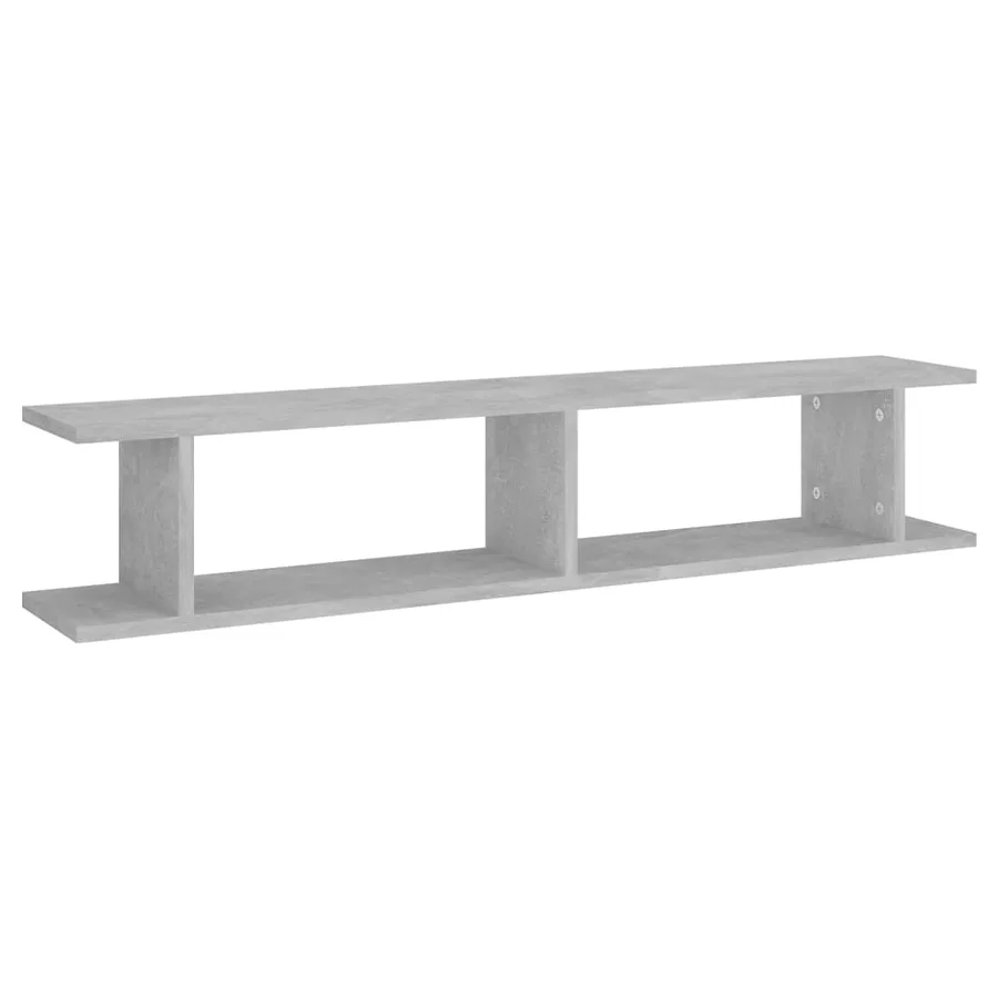 Étagères murales 2 pcs Gris béton 105x18x20cm bois d'ingénierie - 4