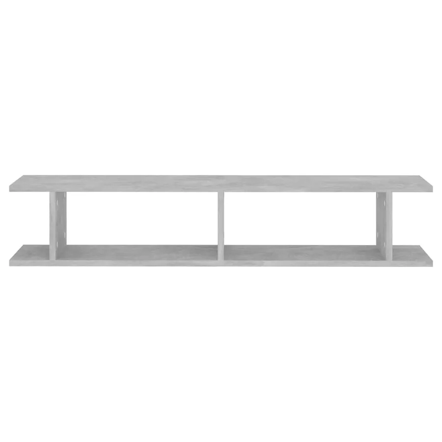 Étagères murales 2 pcs Gris béton 105x18x20cm bois d'ingénierie - 5