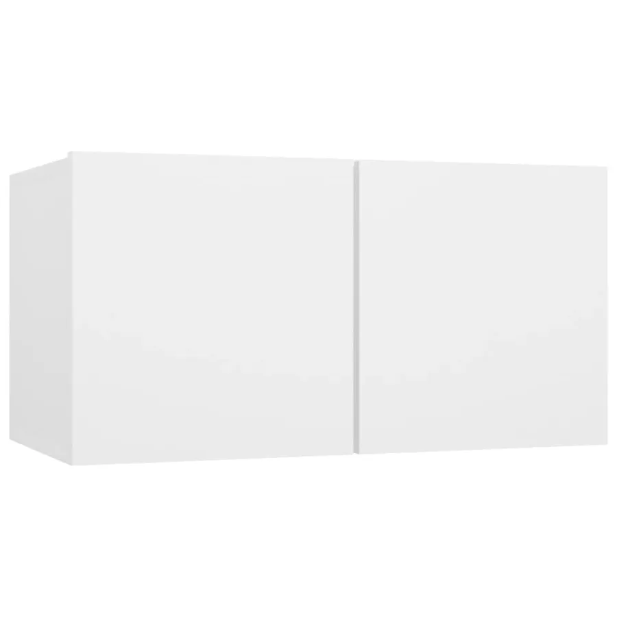 Ensemble de meubles TV 10 pcs Blanc Bois d'ingénierie - 3