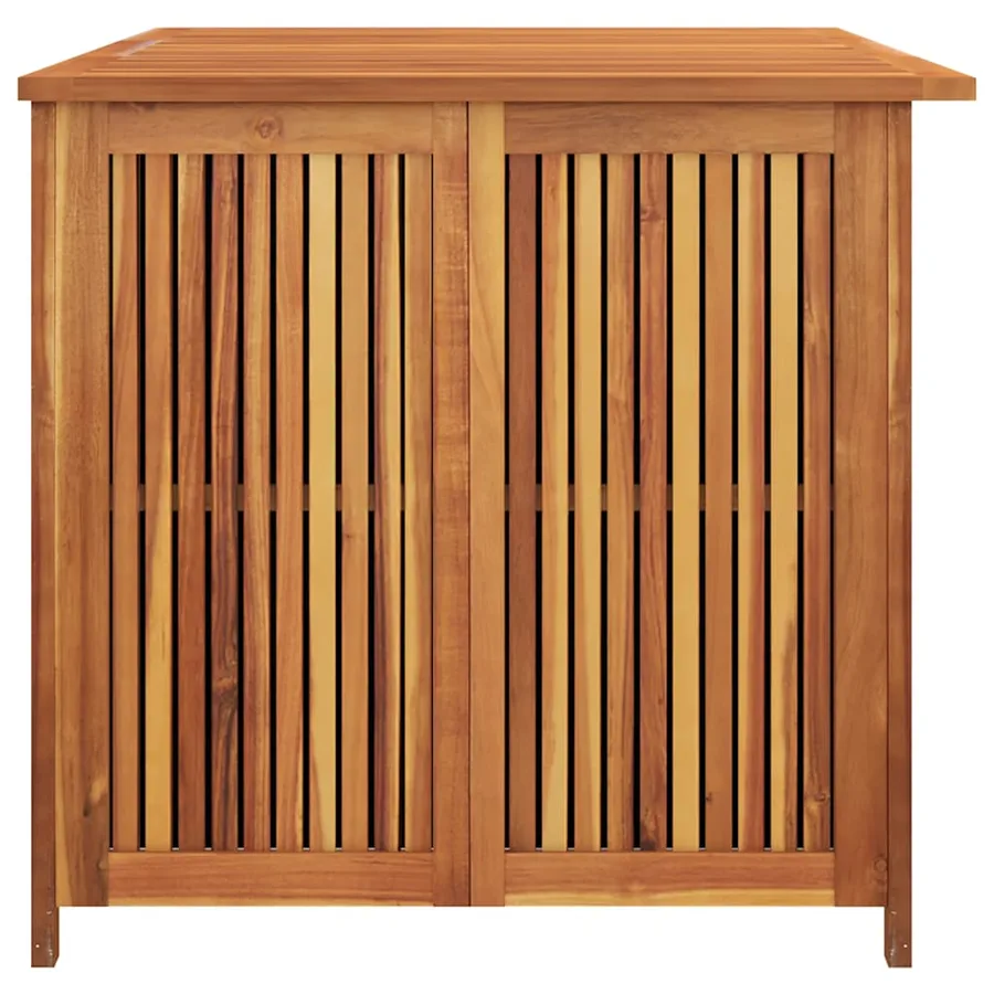 Boîte de rangement de jardin 150x80x75 cm bois massif d'acacia - 8