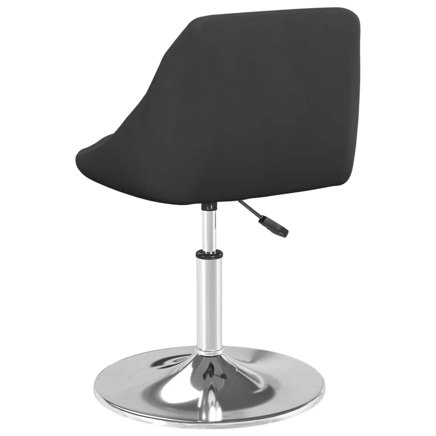 Chaises pivotantes à manger lot de 6 Noir Velours - 5