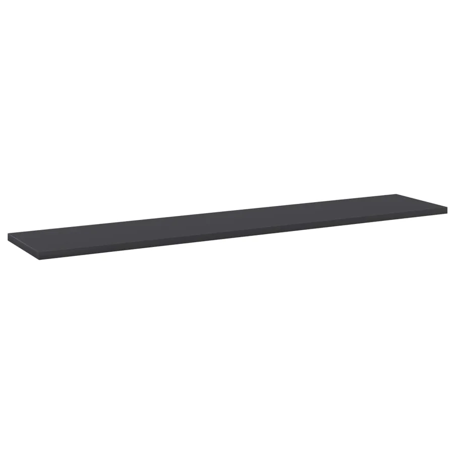 Panneaux de bibliothèque 4 pcs Gris 100x20x1,5 cm Aggloméré - 2