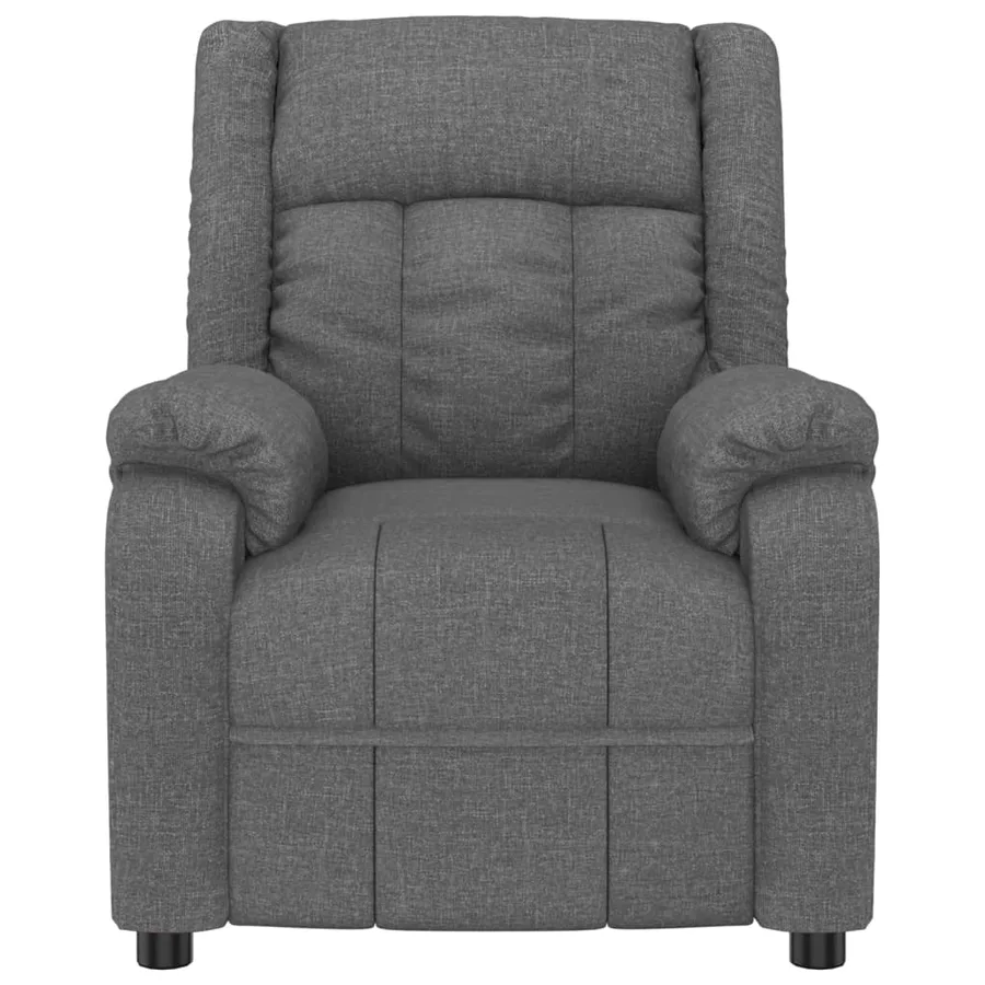 Fauteuil de massage Gris foncé Tissu - 3