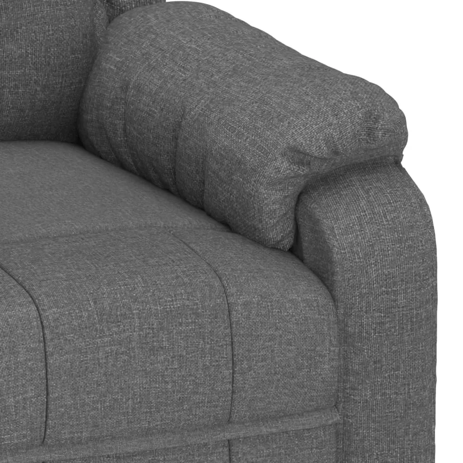 Fauteuil de massage Gris foncé Tissu - 7