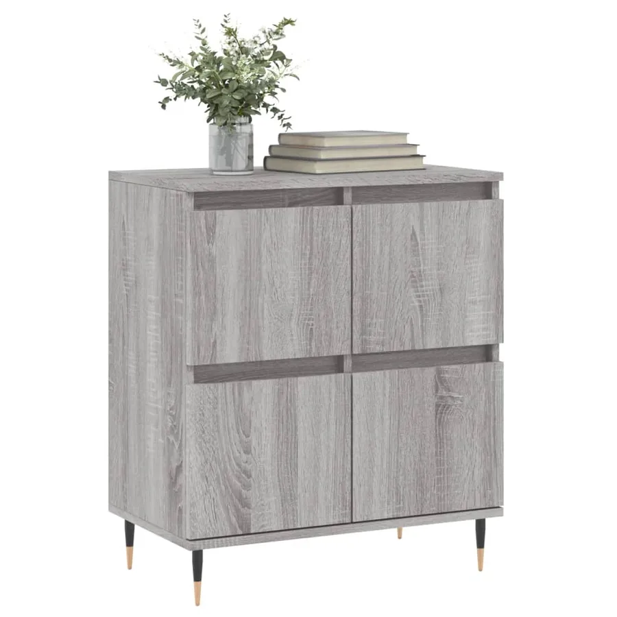 Buffet Sonoma gris 60x35x70 cm Bois d'ingénierie - 3