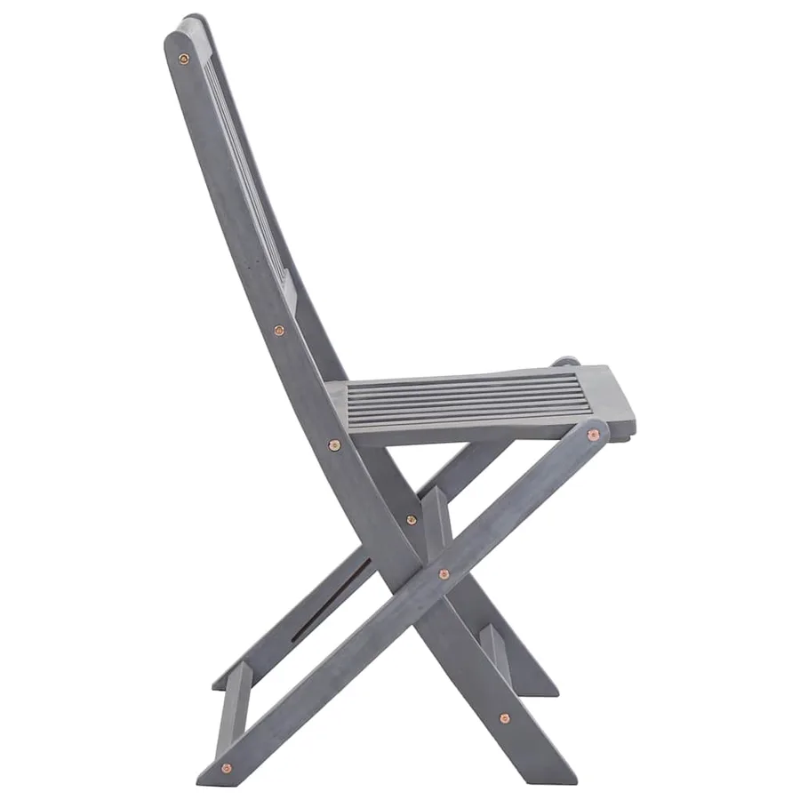 Chaises pliables d'extérieur lot de 2 et coussins Bois d'acacia - 11