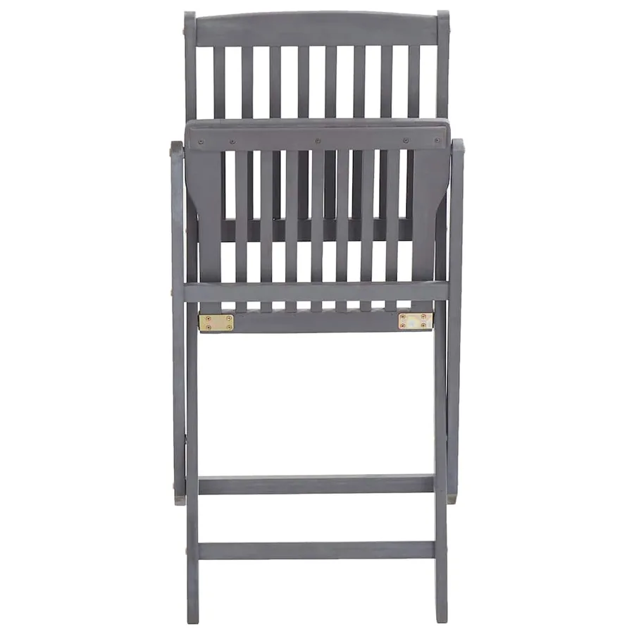 Chaises pliables d'extérieur lot de 2 et coussins Bois d'acacia - 13