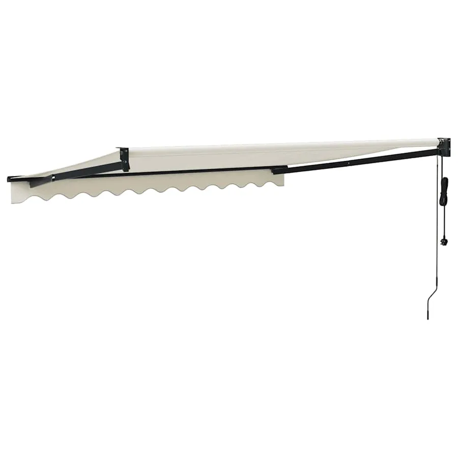 Auvent rétractable automatique crème 3,5x2,5 m - 5