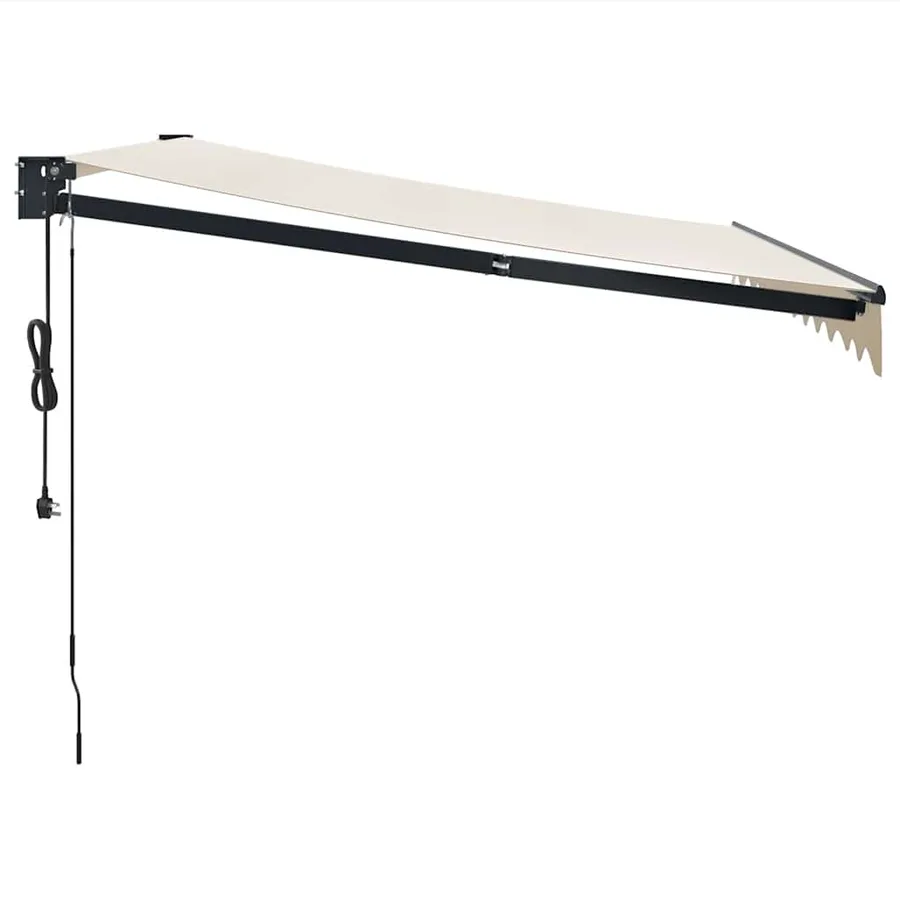 Auvent rétractable automatique crème 3,5x2,5 m - 6