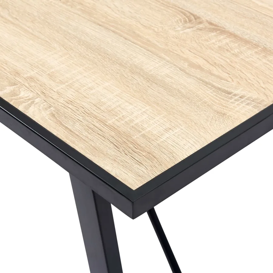 Table de salle à manger Chêne 120x60x75 cm MDF - 4