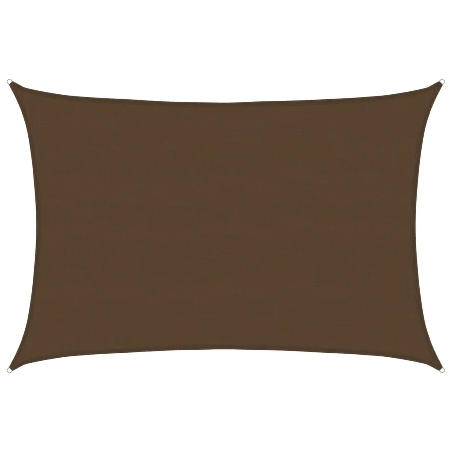 Voile d'ombrage 160 g/m² Marron 5x6 m PEHD - 2