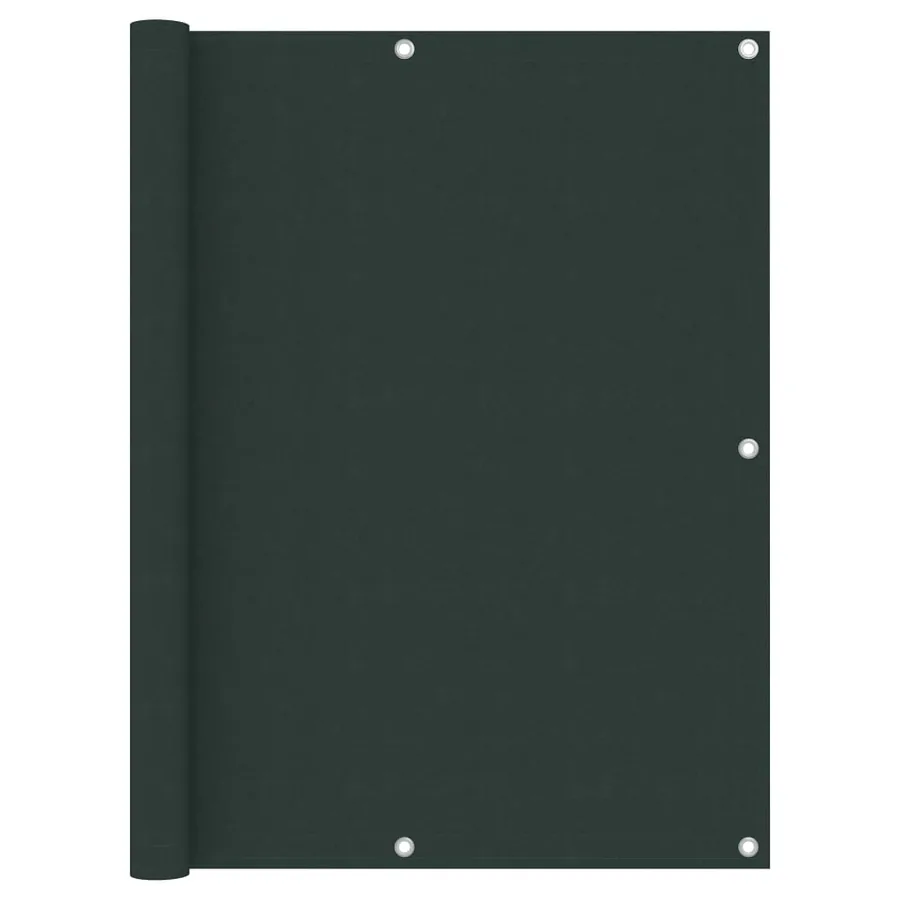 Écran de balcon Vert foncé 120x500 cm Tissu Oxford