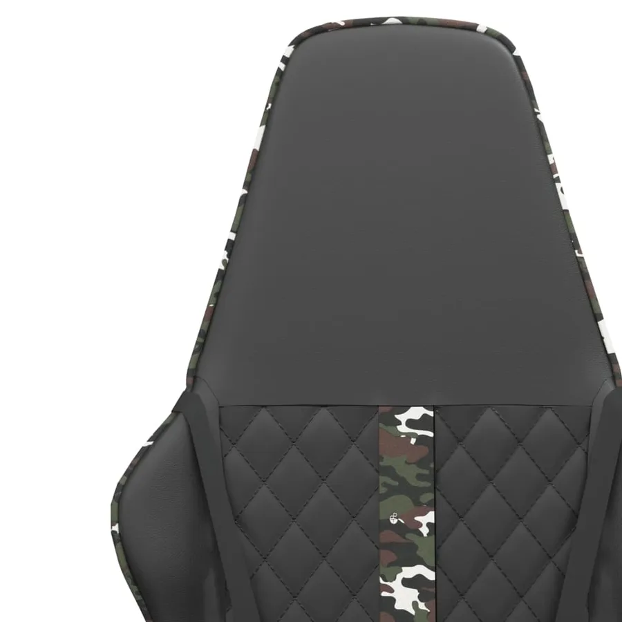 Chaise de jeu Noir et camouflage Similicuir - 11