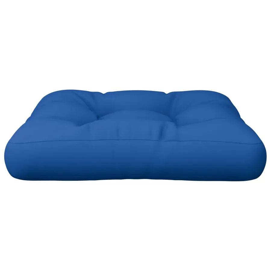 Coussin de palette bleu royal 50x50x12 cm tissu - 4