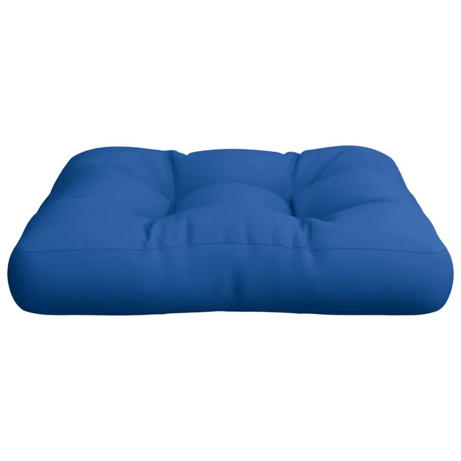 Coussin de palette bleu royal 50x50x12 cm tissu - 5