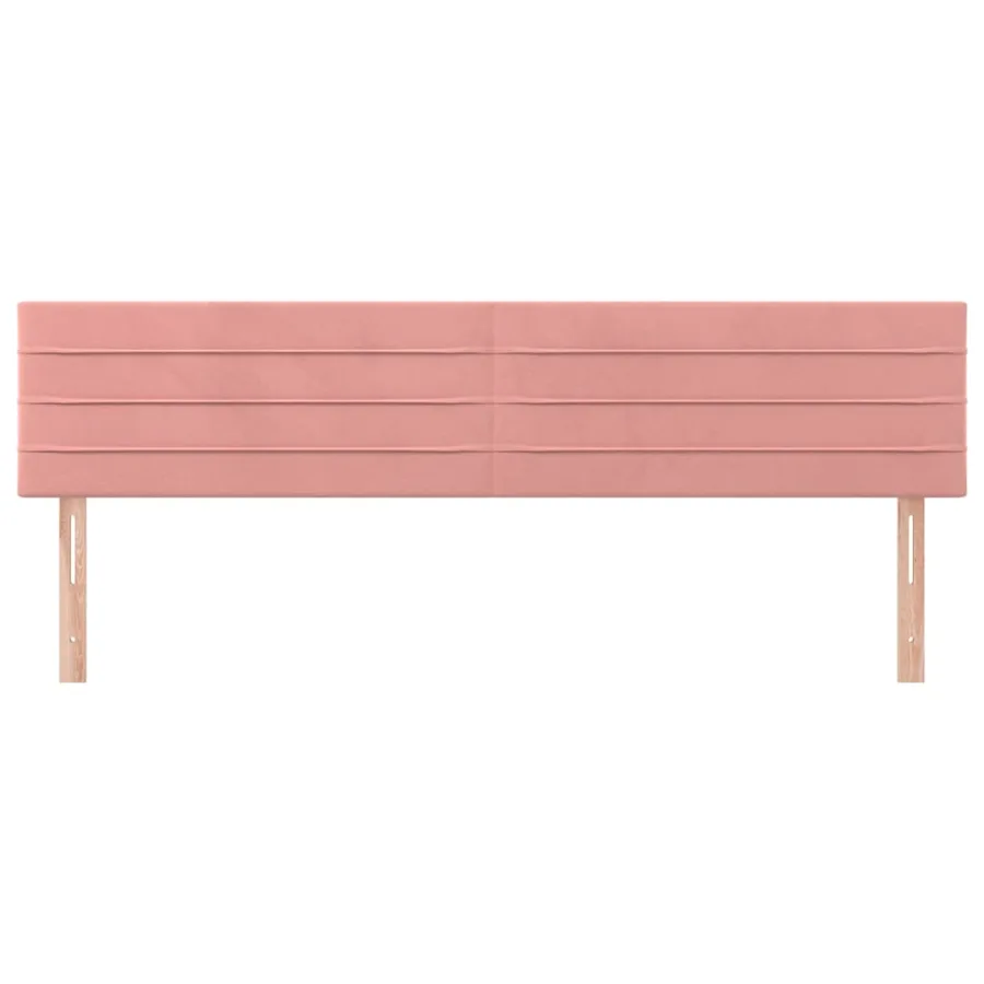 Têtes de lit Rose 180x5x78/88 cm Velours - 3