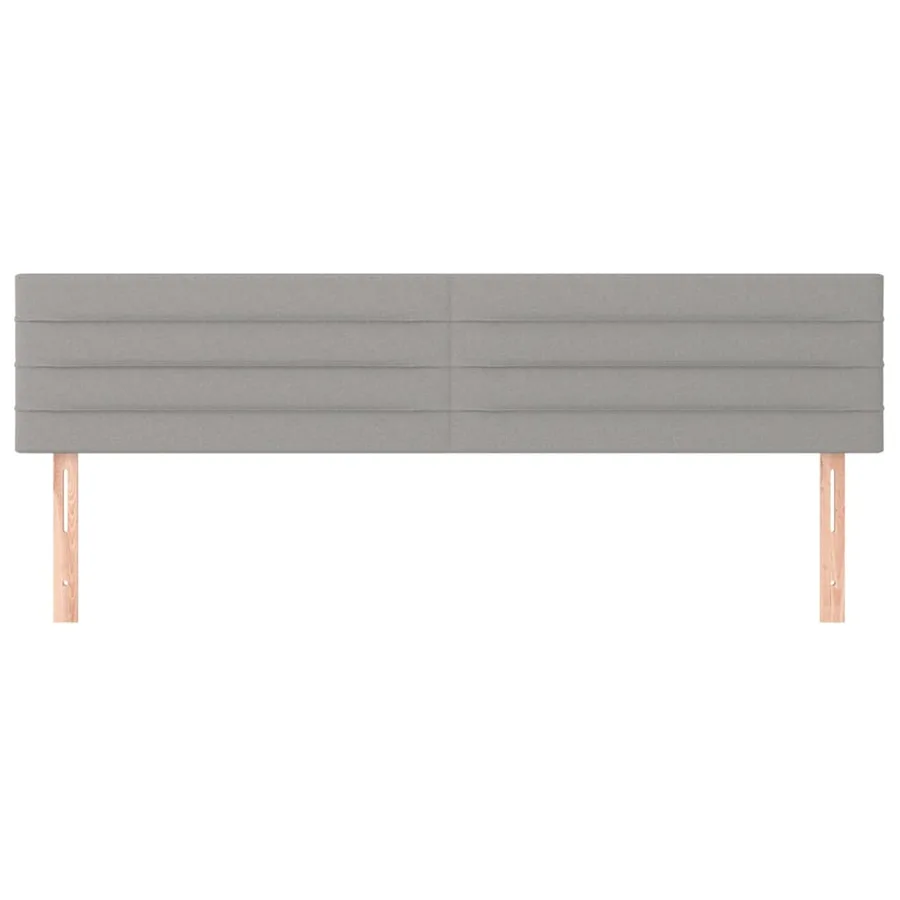 Têtes de lit Gris clair 180x5x78/88 cm Tissu - 3