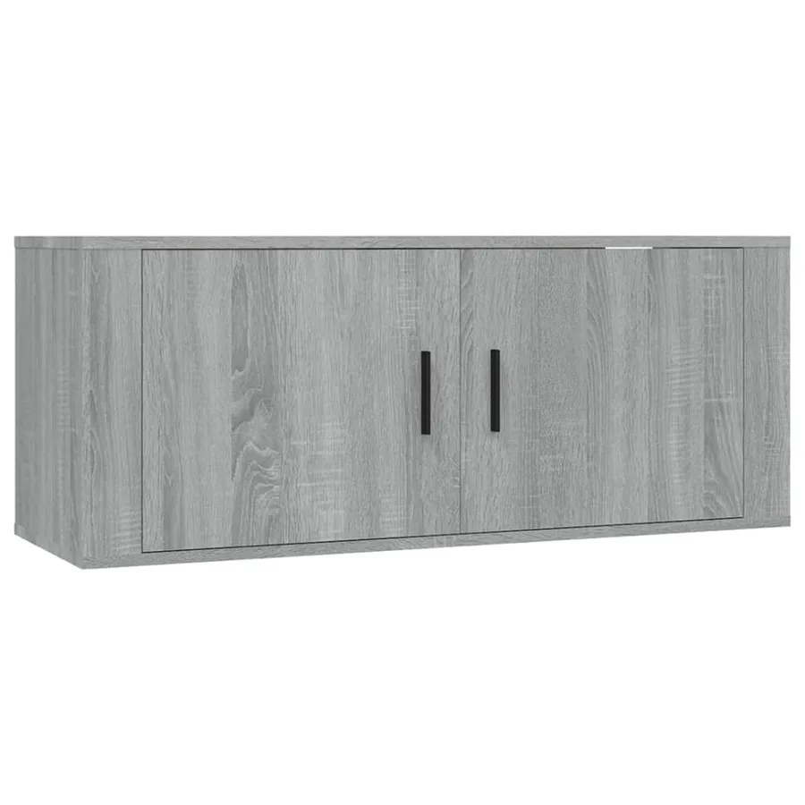 Ensemble de meubles TV 3 pcs Sonoma gris Bois d'ingénierie - 4