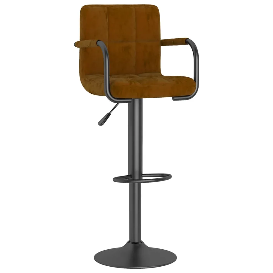 Tabouret de bar Marron Velours - 2