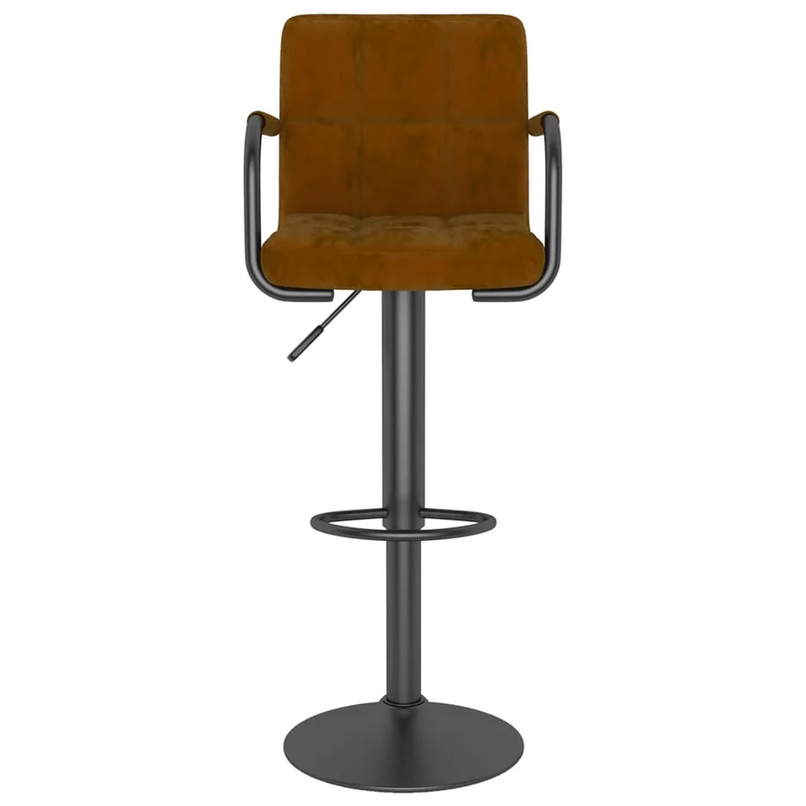 Tabouret de bar Marron Velours - 3