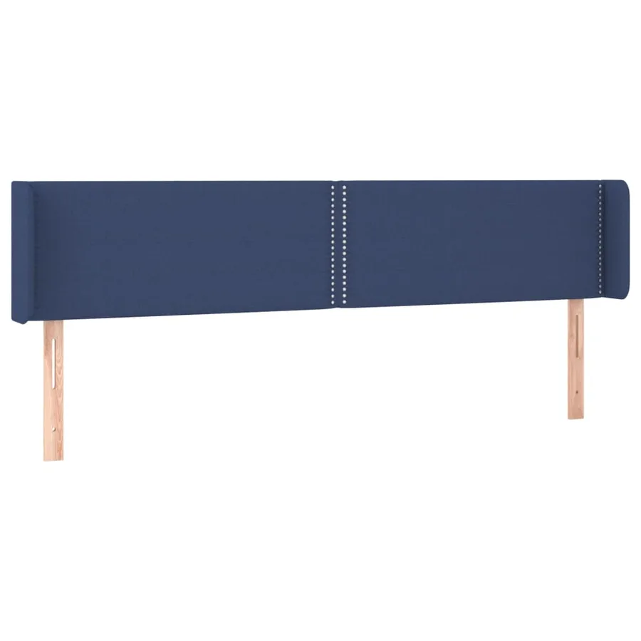 Tête de lit à LED Bleu 183x16x78/88 cm Tissu - 3