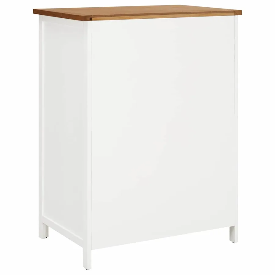 Garde-robe 76x52x105 cm Bois de chêne massif - 5