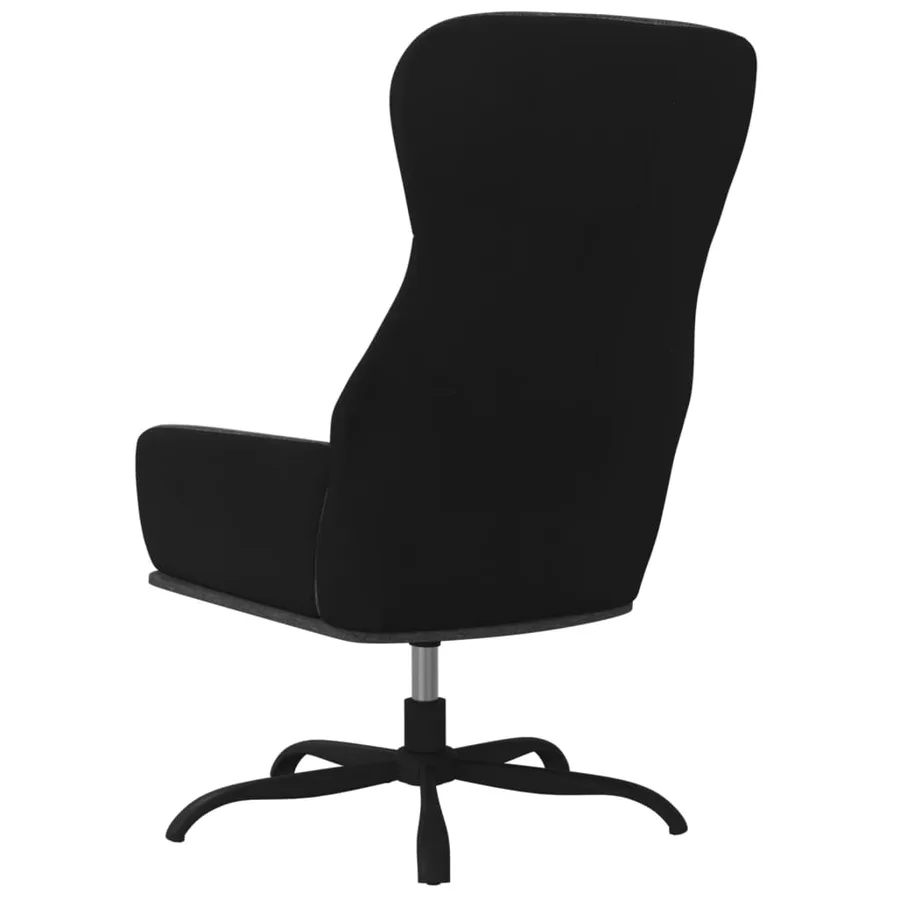 Chaise de relaxation Gris foncé Tissu - 5